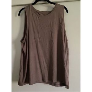 Brown layering tank top